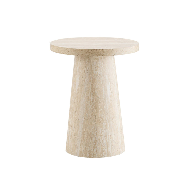 Talia Side Table - Stone Marble Effect - DUSK