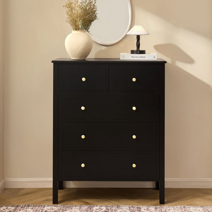 Uma Wood Pond Mirror - White - DUSK