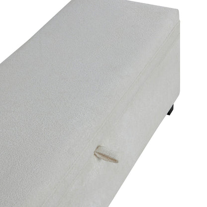 Windermere Storage Ottoman - Chenille Ecru - DUSK
